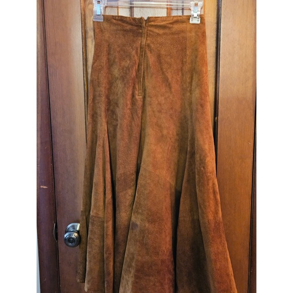 Wilsons Suede Leather Cropped Jacket Fringe & Skirt 2pc Western Jacket M Skirt 8 - Picture 4 of 8